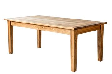Fototapeta premium wooden table isolated on white