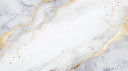 Elegant Gray Marble Texture with Gold Accents