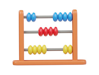 Abacus icon 3d render