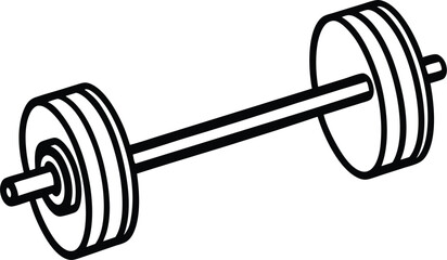 dumbbell isolated on white background