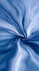 Abstract Blue Swirl Vortex