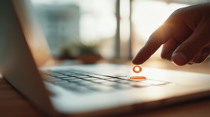 Call-to-Action Button in Bright Colors Strategically Positioned on a Website to Maximize Clicks and Drive User Conversion