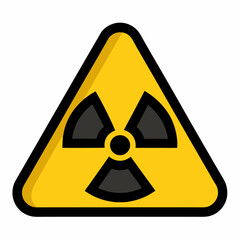 Fototapeta premium radiation warning sign