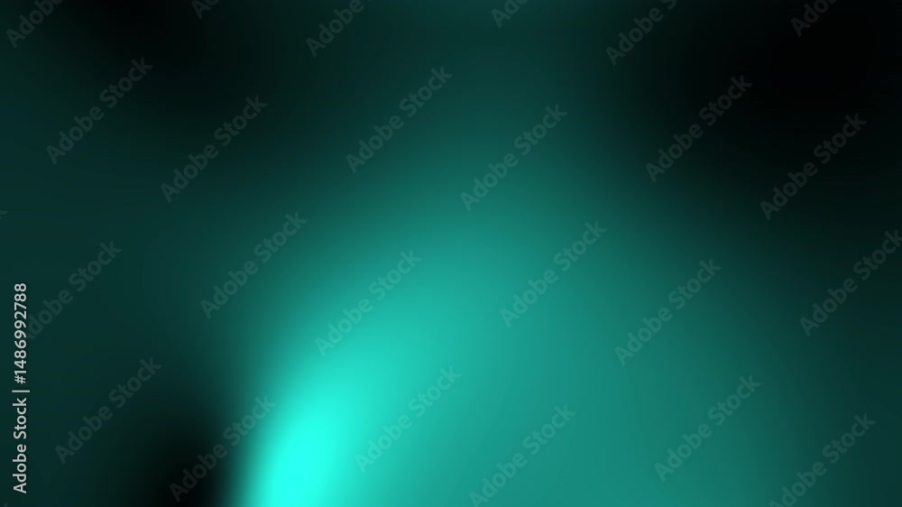 Poster a smooth teal gradient background with a soft, abstract glow radiating from the center, abstract tex