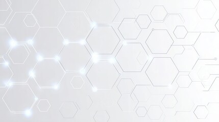 Naklejka premium Abstract design of interconnected hexagonal shapes.