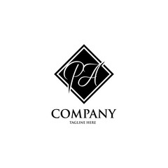 Initial logo design template. Trendy style, vector eps 10