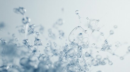 Abstract Water Molecule Network: Crystalline Structure