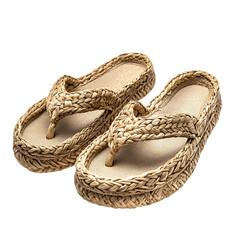 Fashion Forward Espadrille Inspired Sandals with Na Isolated on Transparent Background