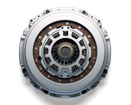 clutch cover on a transparent background