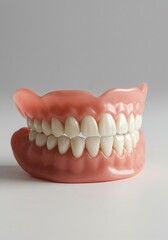 Obraz premium Full Denture: A Realistic, Detailed Close-Up