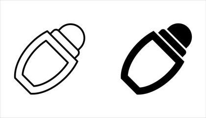 Deodorant icon set. Linear vector illustration from make up collection on white background