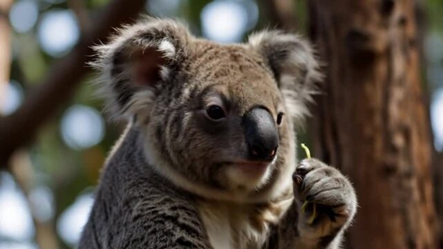 Koala Animal video. Ai generated.