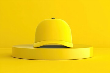 Fototapeta premium 3D rendered cartoon hat mockup with available space to add your logo or custom design.