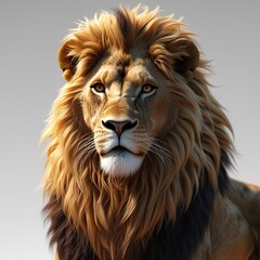 Fototapeta premium lion isolated on white