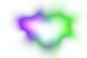 Abstract neon glowing sparkling waves gradient shape cutout on transparent background, neon glowing lines beams futuristic, color glow effect, blurred color gradients overlay effect background, glow