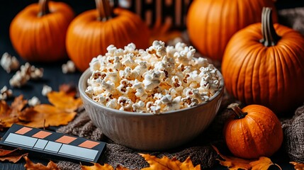 Autumnal Movie Night: Popcorn and Pumpkins