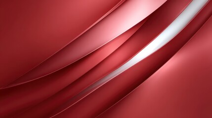 Abstract Red Curves Design