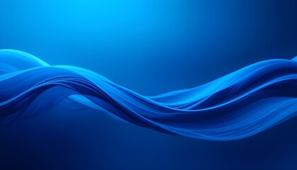 Abstract Blue Background with Wave Design in Blue Color for Modern and Fluid Style








