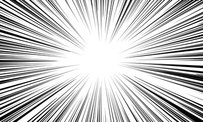 マンガ風の集中線・放射線