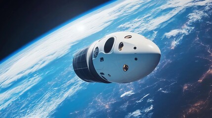 Spacecraft Orbiting Earth: A Celestial Perspective