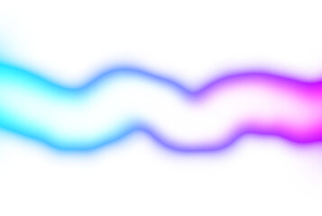 Abstract neon glowing sparkling waves gradient shape cutout on transparent background, neon glowing lines beams futuristic, color glow effect, blurred color gradients overlay effect background, glow