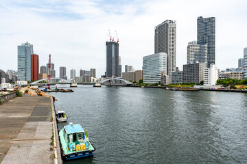 東京中央区勝どきの風景