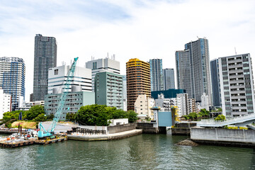 東京中央区勝どきの風景