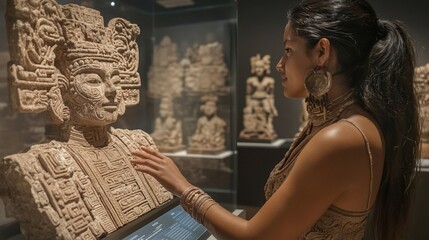 Ancient Mayan Sculpture: A Woman's Reverent Touch