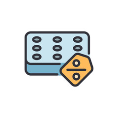 Depiction Of Special Discount On Orthopedic Mattress Icon Design