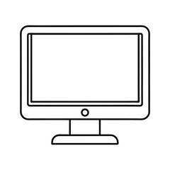 Blank Computer Screen Display