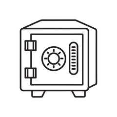 Secure Safe Deposit Box in Vault Room