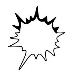 Manga speech bubble vector