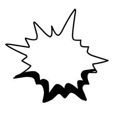 Manga speech bubble vector