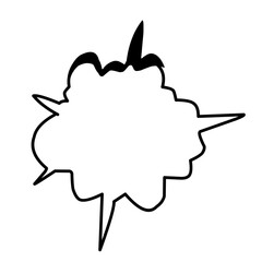 Manga speech bubble vector