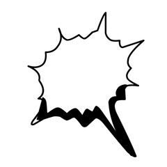 Manga speech bubble vector