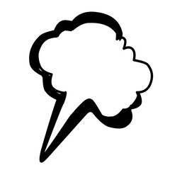 Manga speech bubble vector