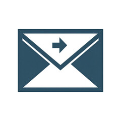 Naklejka premium Send Email Icon Modern Digital Communication Graphic