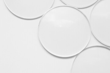 white glasses lenses 