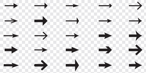 Set of new style black vector arrows isolated on white. Arrow vector icon. Set of new style black vector arrows isolated on white. Arrow vector icon eps 10