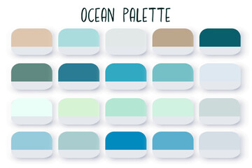 Ocean colour palette 