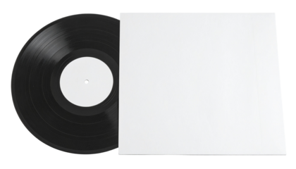 Blank Vinyl Record & Sleeve