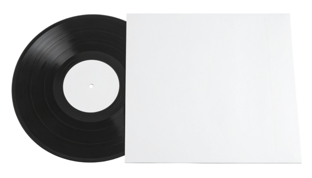 Blank Vinyl Record & Sleeve
