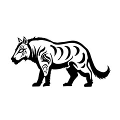vector black style of logo animal