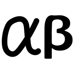 alfa beta icon
