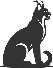 Wildcat  lynx vector animal silhouette