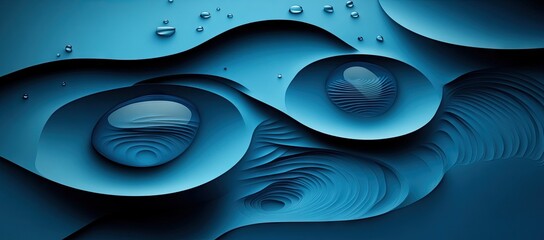 Abstract Deep Blue Design