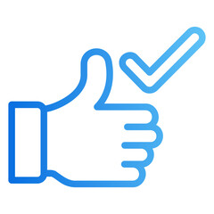 approval Gradient icon