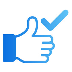 approval Gradient icon