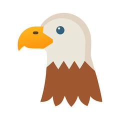 Stylized eagle head icon illustration on a black backdrop