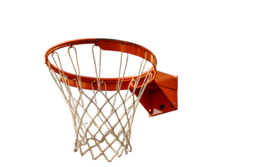 basketball hoop isolated on white